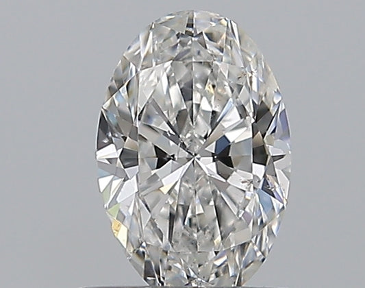 0.50CT OVAL SI1 F WH