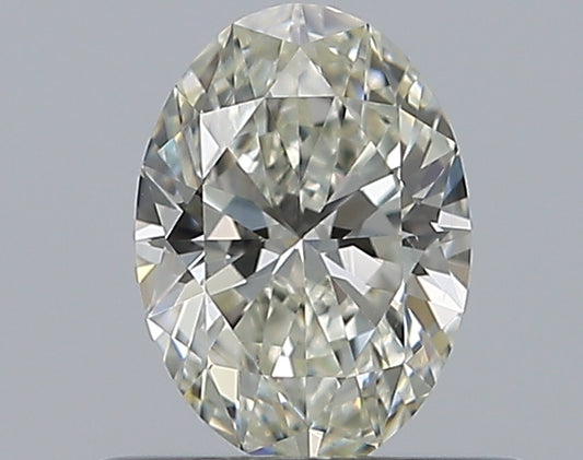 0.50CT OVAL SI1 J WH