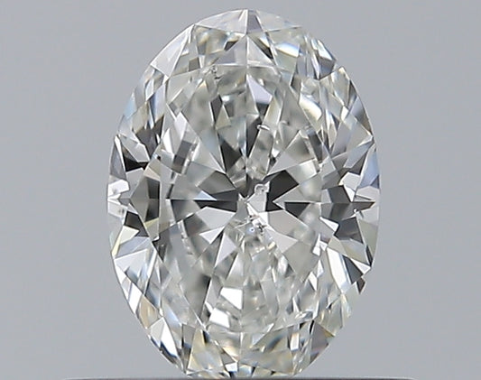 0.50CT OVAL SI1 G WH