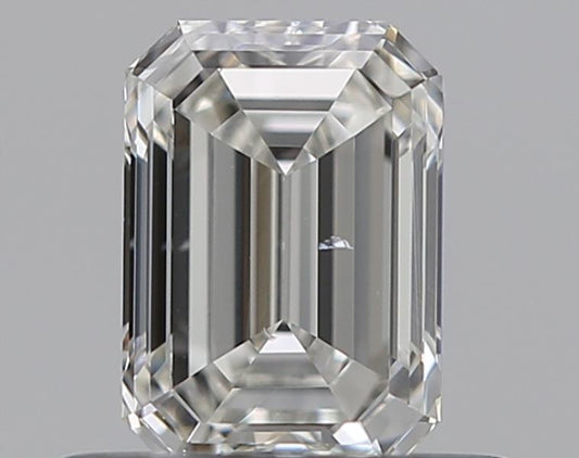0.50CT EMERALD SI1 G WH