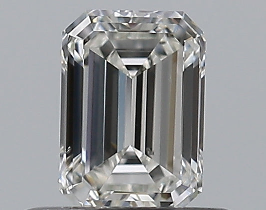 0.50CT EMERALD SI1 F WH
