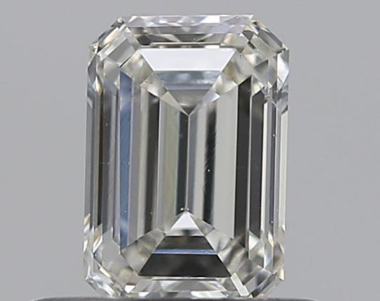 0.50CT EMERALD SI2 J WH