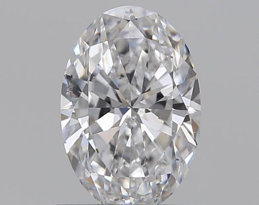 0.53CT OVAL SI1 D WH
