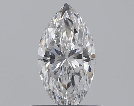 0.50CT MARQUISE SI1 D WH