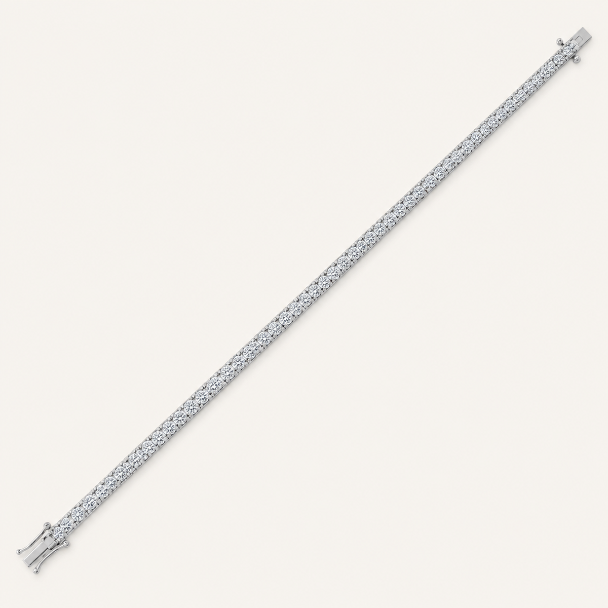 2.98CT Round Cut Lab Grown Diamond Tennis Bracelet