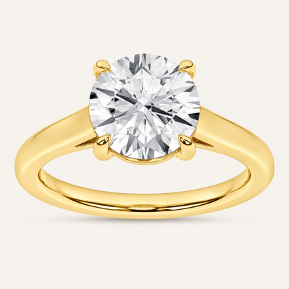 1.00CT Round Cut Lab Grown Diamond solitaire Ring