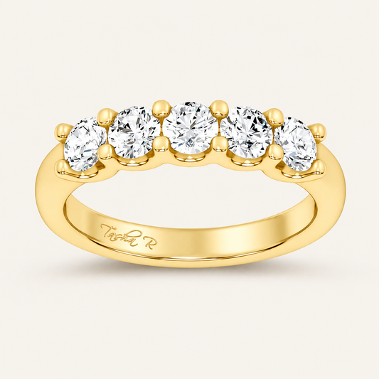 2.00 CT Round Cut Lab Grown Diamond Band Set