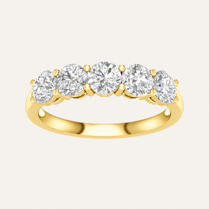 1.50CT Round Cut Lab Grown Diamond Enhancer Band Ring