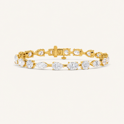 10.25CT Multistone Lab Grown Diamond Statement Bracelet