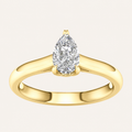0.75CT Pear Cut Lab Grown Diamond Solitaire Ring