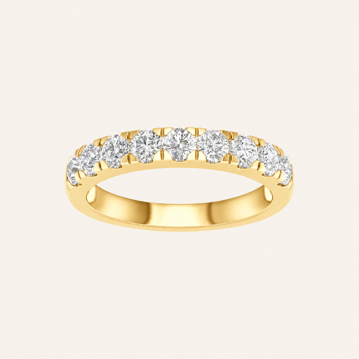 1.00CT Round Cut Lab Grown Diamond Enhancer Band Ring