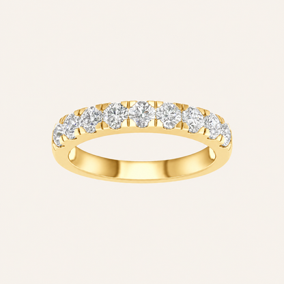 1.00CT Round Cut Lab Grown Diamond Enhancer Band Ring