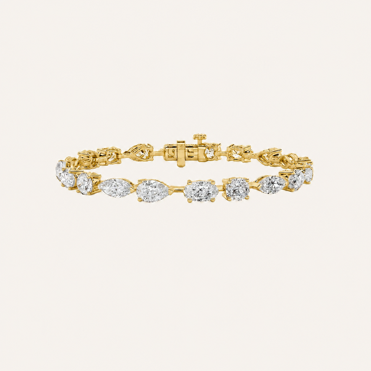12CT Multistone Lab Grown Diamond East & West Bracelet