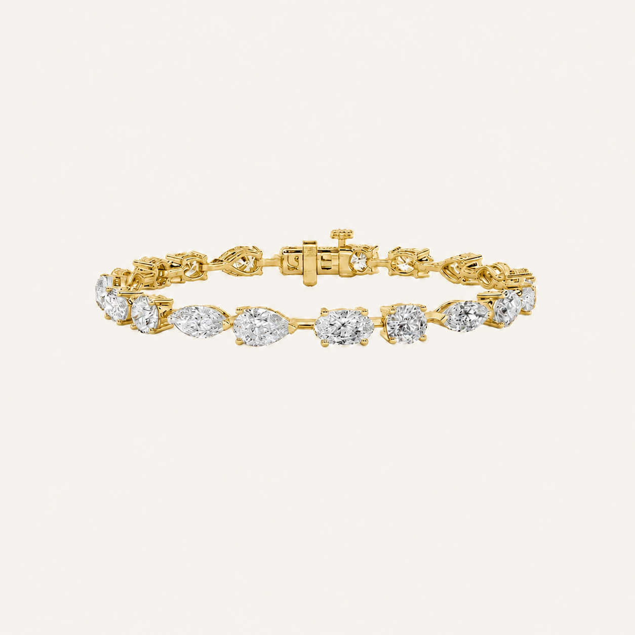 12CT Multistone Lab Grown Diamond East & West Bracelet