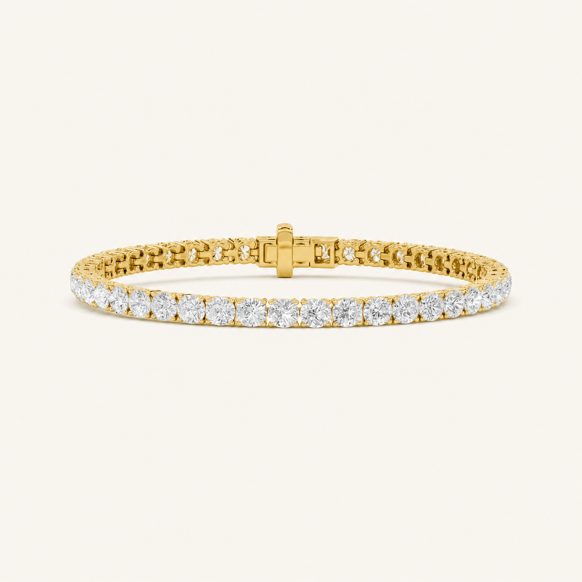 9CT Round Cut Lab Grown Diamond Tennis Bracelet