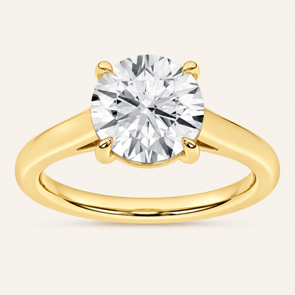 2.00CT Round Cut Lab Grown Diamond Solitaire Ring