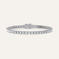 7.04CT Round Cut Lab Grown Diamond Tennis Bracelet