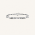 7CT Emerald And Round Cut Lab Grown Diamond Bracelet