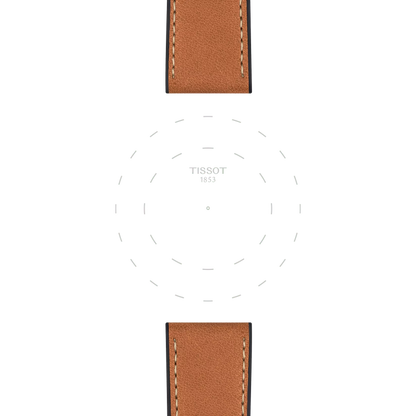 Tissot Official Brown Leather Strap Lugs 23 mm 3