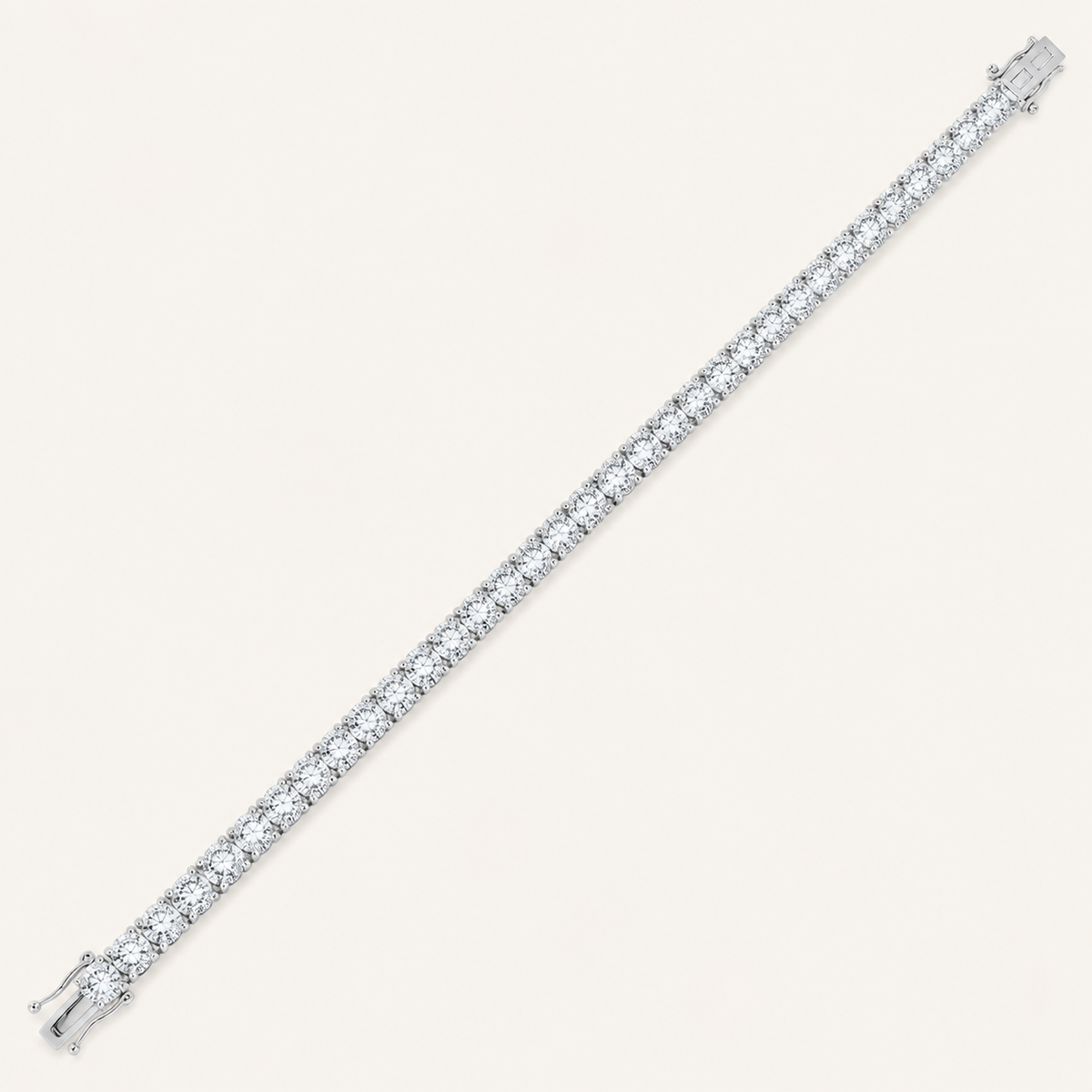 5.00CT Round Cut Lab Grown Diamond Tennis Bracelet