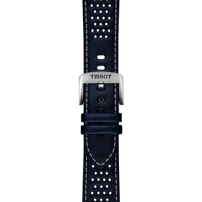 Tissot Official Blue Leather Strap Lugs 22mm 2