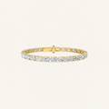 12CT Oval Cut Lab Grown Diamond East & West Tennis Bracelet