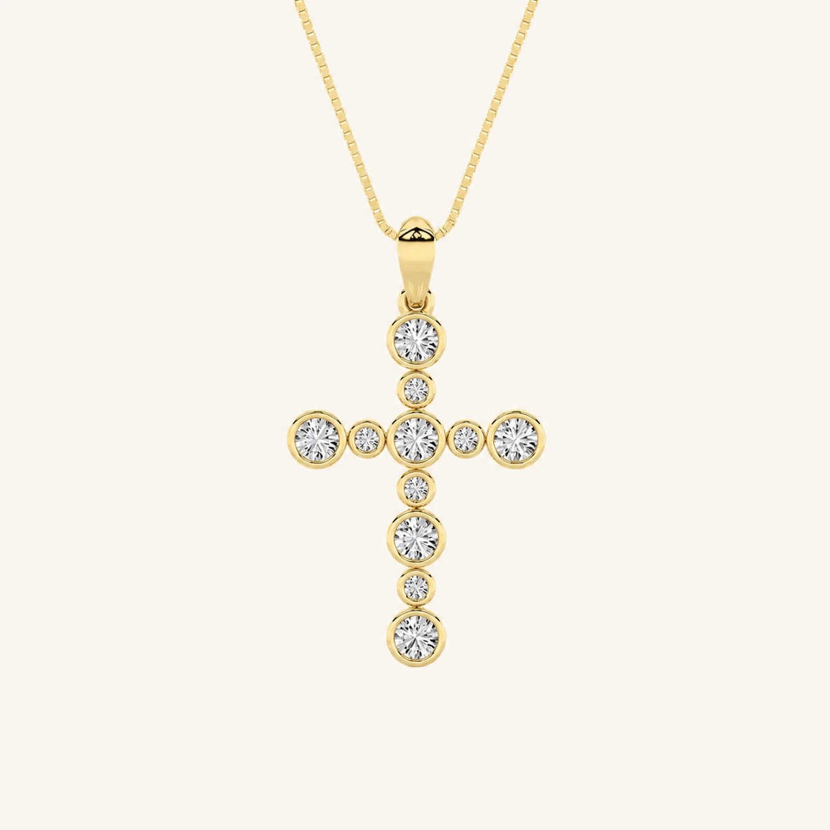 1CT Round Lab Grown Dimaond Pendant Necklace