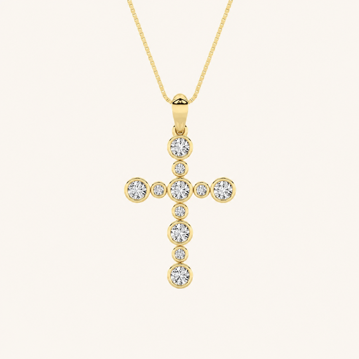 1CT Round Lab Grown Dimaond Pendant Necklace