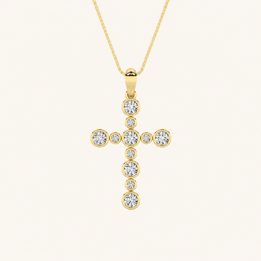 1CT Round Lab Grown Dimaond Pendant Necklace