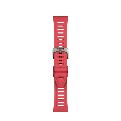 Tissot Official Red Silicone Strap Lugs 21 mm XS 1