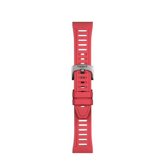 Tissot Official Red Silicone Strap Lugs 21 mm XS 1