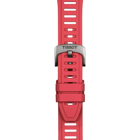 Tissot Official Red Silicone Strap Lugs 21 mm XS 2