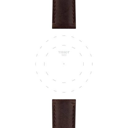 Tissot Official Brown Leather Strap Lugs 20mm 3