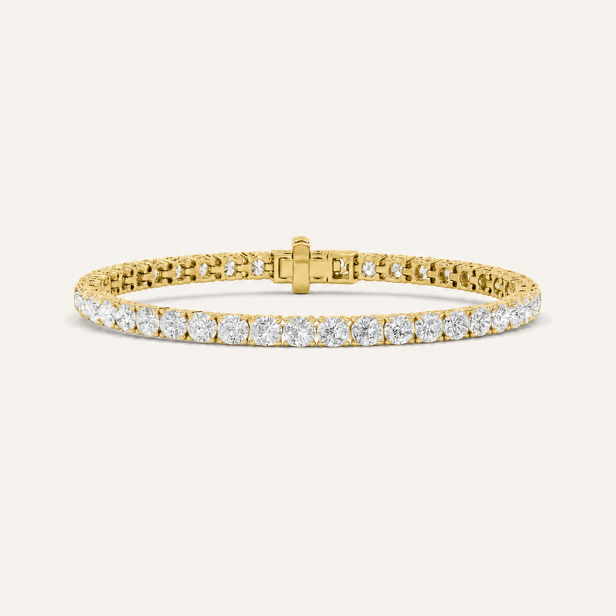 9.5CT Round Cut Lab Grown Diamond Tennis Bracelet