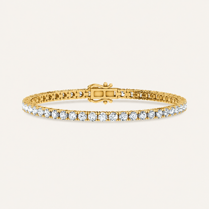 7.04CT Round Cut Lab Grown Diamond Tennis Bracelet