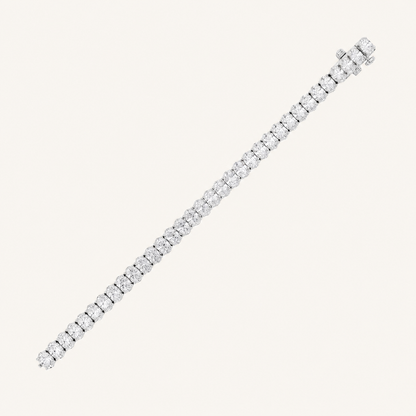 10CT Oval Cut Lab Grown Diamond Tennis Bracelet