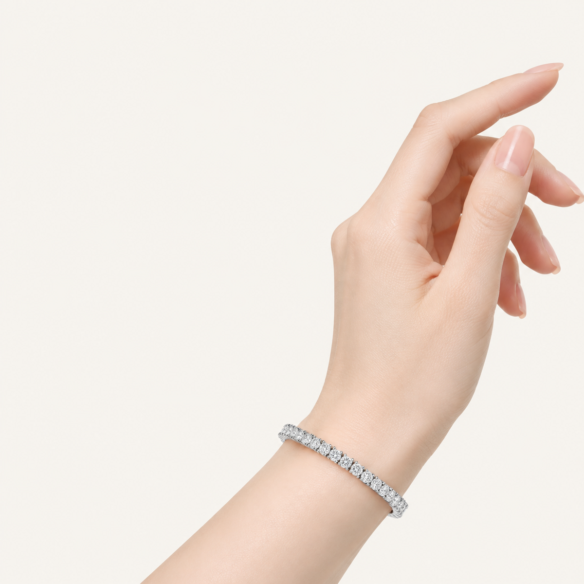 2.00CT Round Cut Lab Grown Diamond Tennis Bracelet