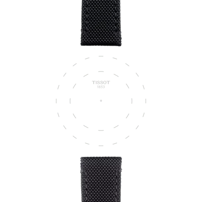 Tissot Official Black Fabric Strap Lugs 21 mm 3