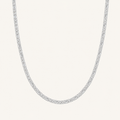 25CT Round Cut Lab Grown Diamond Tennis Necklace