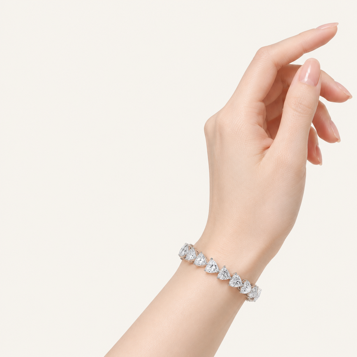 11.52CT Pear Cut Lab Grown Diamond Tennis Bracelet