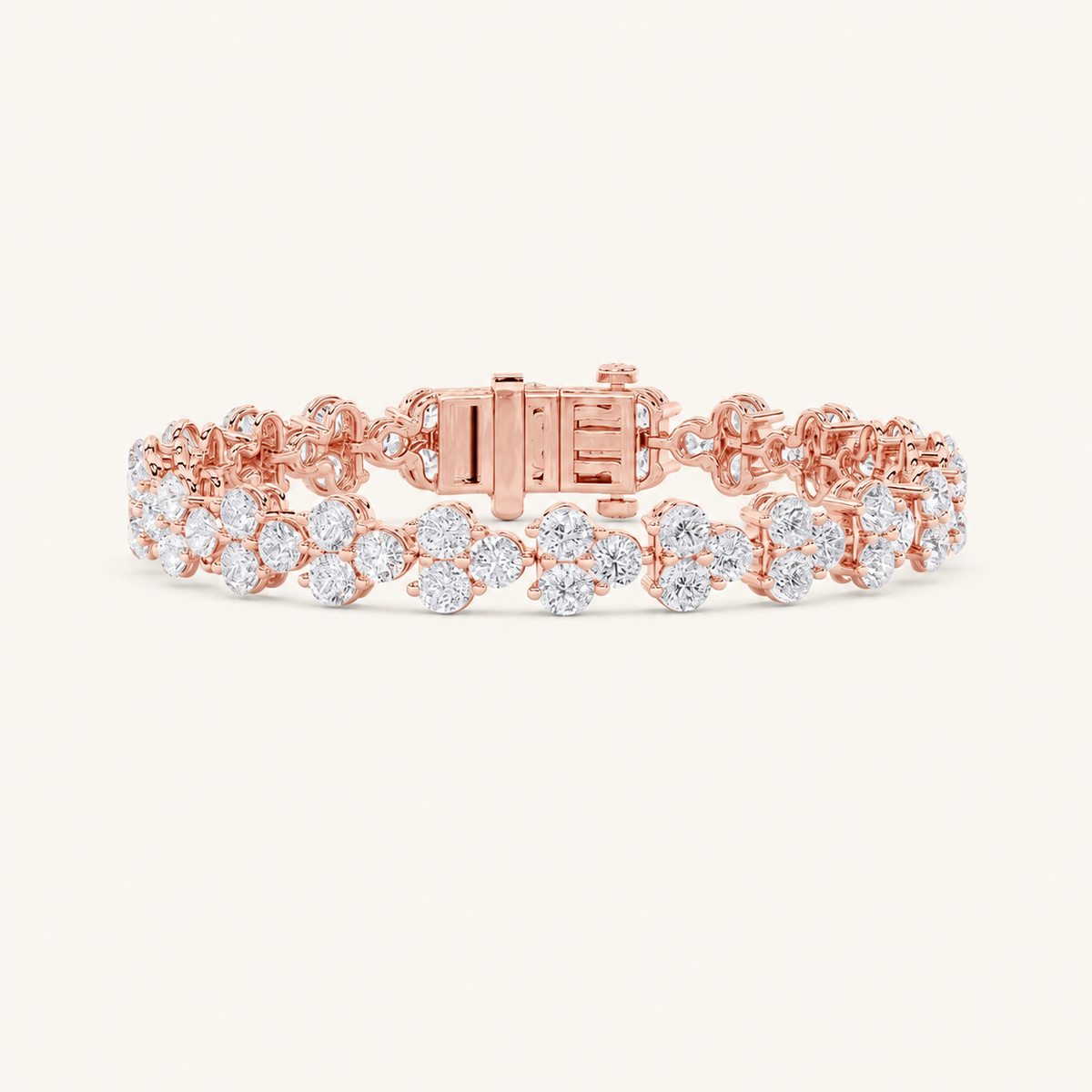 13CT Round Cut Lab Grown Diamond Tennis Bracelet