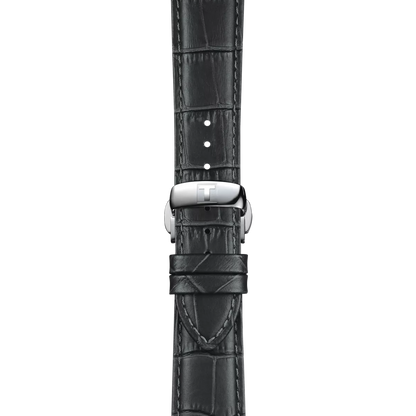 Tissot Official Grey Leather Strap Lugs 21 mm 2