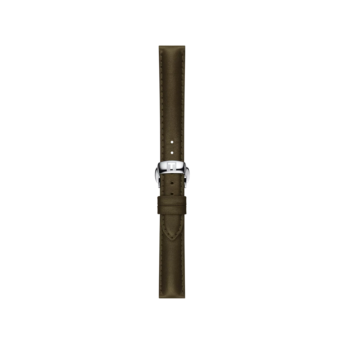 Tissot Official Green Leather Strap Lugs 15 mm 1