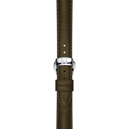 Tissot Official Green Leather Strap Lugs 15 mm 2