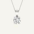 1.00CT Round Cut Certified Lab Grown Diamond Pendant