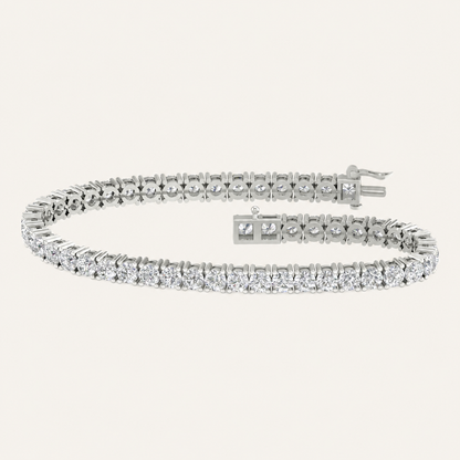 10.00CT Round Cut Lab Grown Diamond Tennis Bracelet