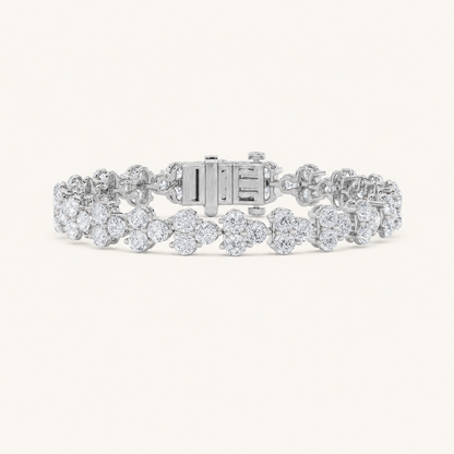 13CT Round Cut Lab Grown Diamond Tennis Bracelet