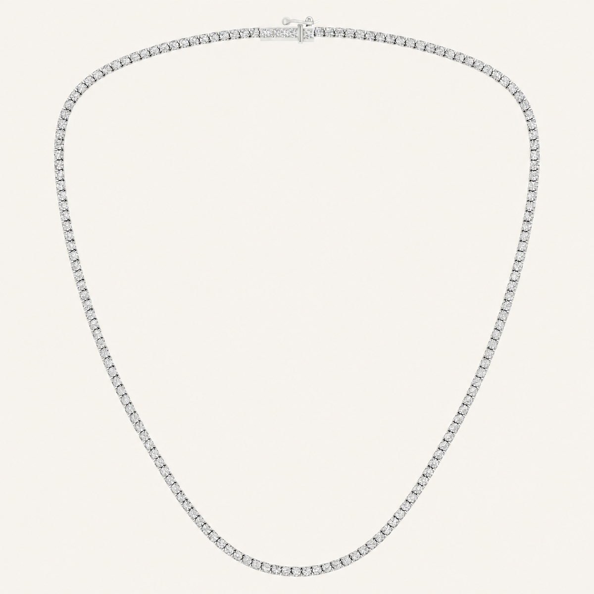 7.00CT Round Cut Lab Grown Diamond Necklace