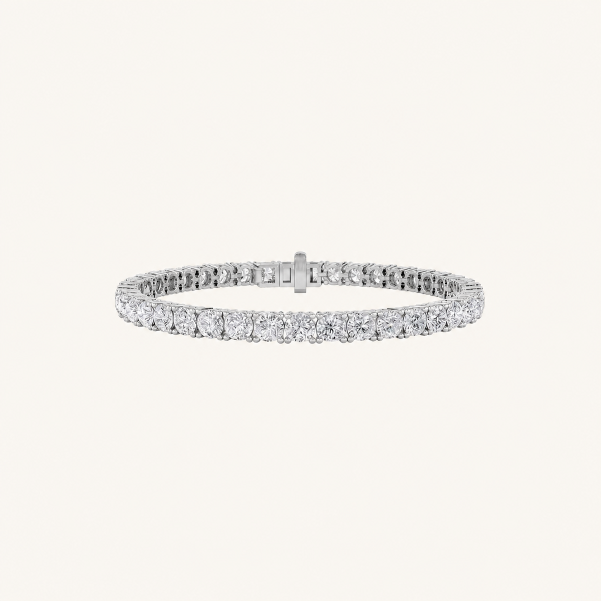 13CT Round Cut Lab Grown Diamond Tennis Bracelet