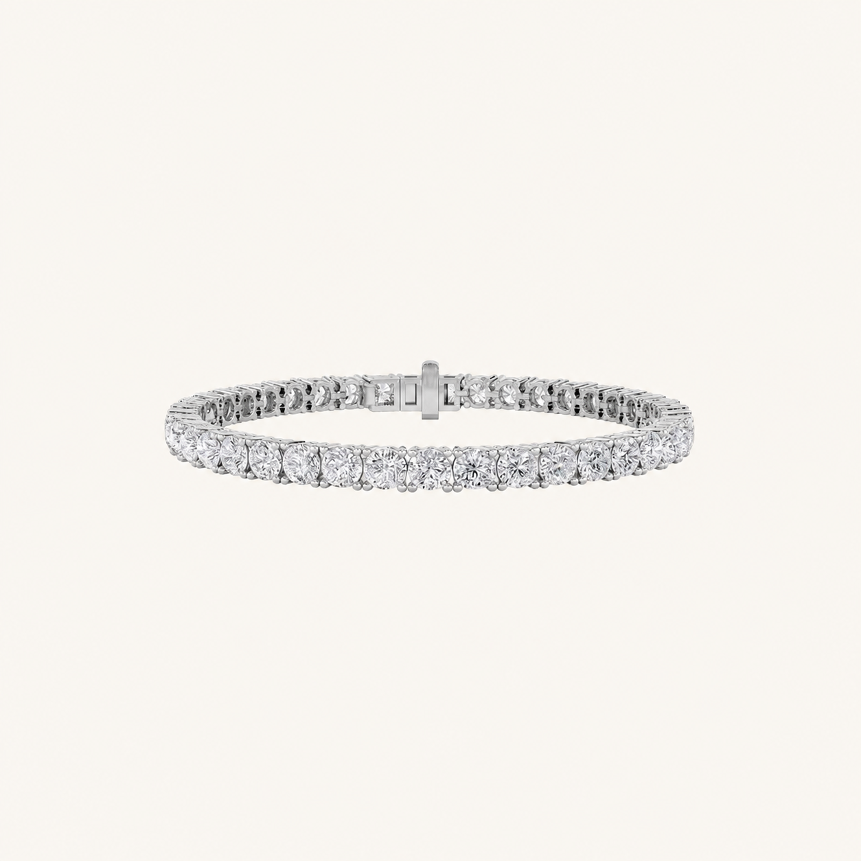 13CT Round Cut Lab Grown Diamond Tennis Bracelet